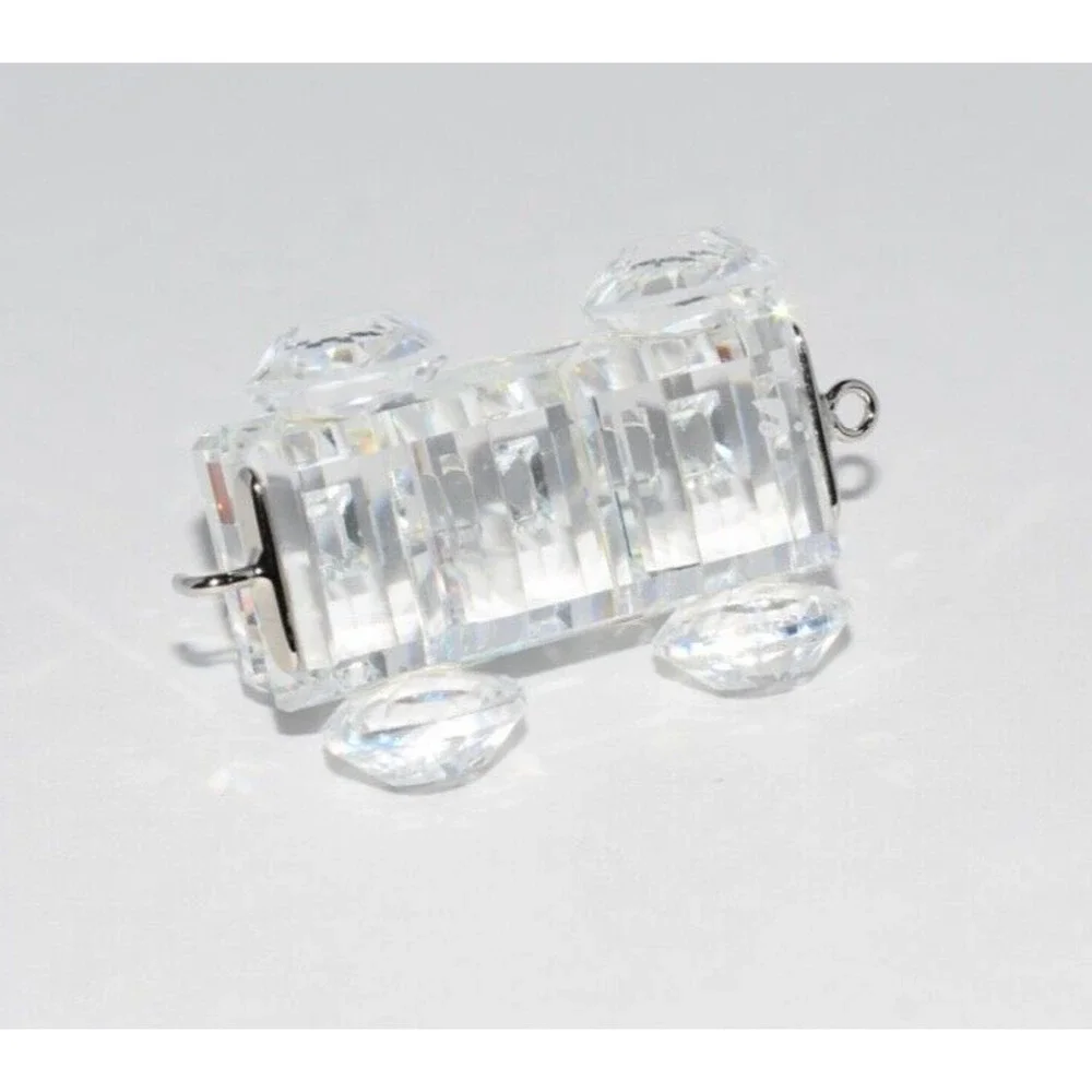 Swarovski Crystal Train Petrol Wagon Figurine 